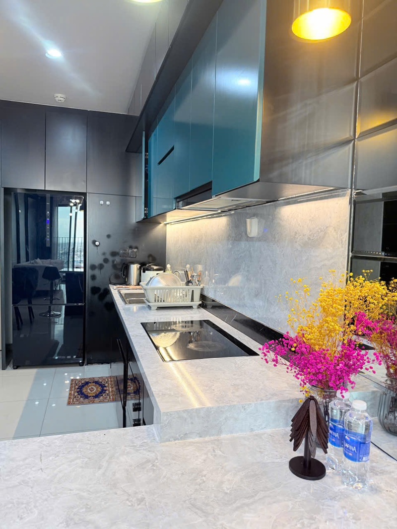 Bếp căn hộ một ph&ograve;ng ngủ tại dự &aacute;n h&agrave; đ&ocirc; centrosa